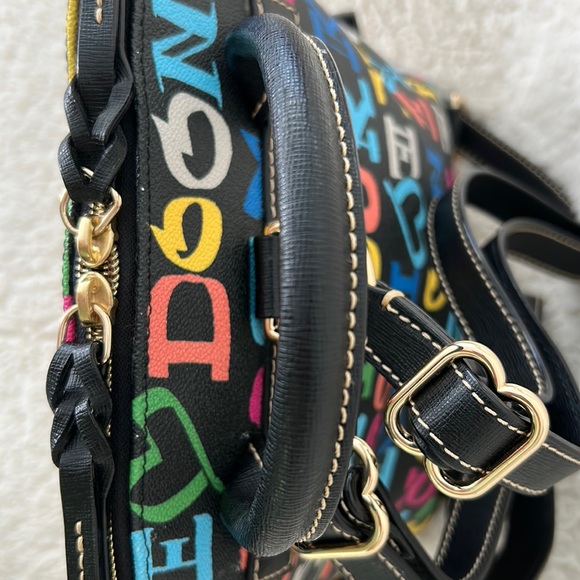 Dooney & Bourke Doodle Pod Backpack Black Multicolor - Picture 5 of 14